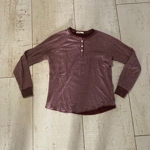 Marine layer striped Henley